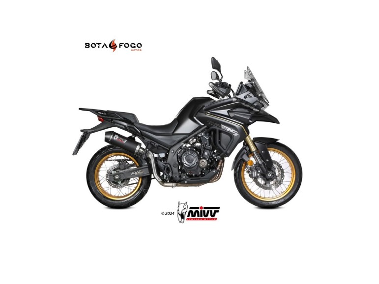 Silenciador Oval black con tapa carbono Mivv VO.003.LZC