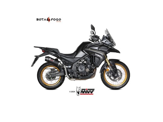 Silenciador Oval black con tapa carbono Mivv VO.003.LZC