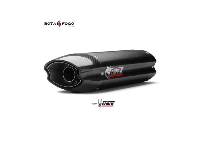 Silenciador Suono black con tapa carbono Mivv UK.019.L9