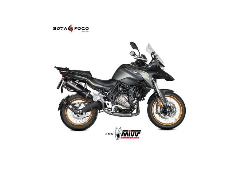 Silenciador Oval black con tapa carbono Mivv QJ.001.LVC