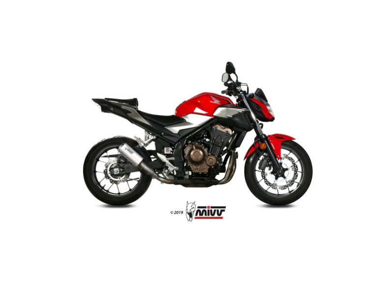 Mivv Slip-On Mk3 St. Steel Honda CB 500 F 2019-25