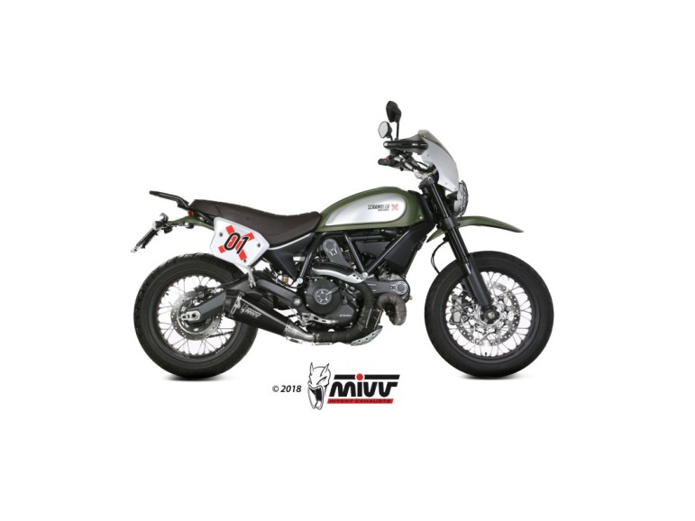 Mivv Slip-On Delta Race black Ducati Scrambler 800 2015-20