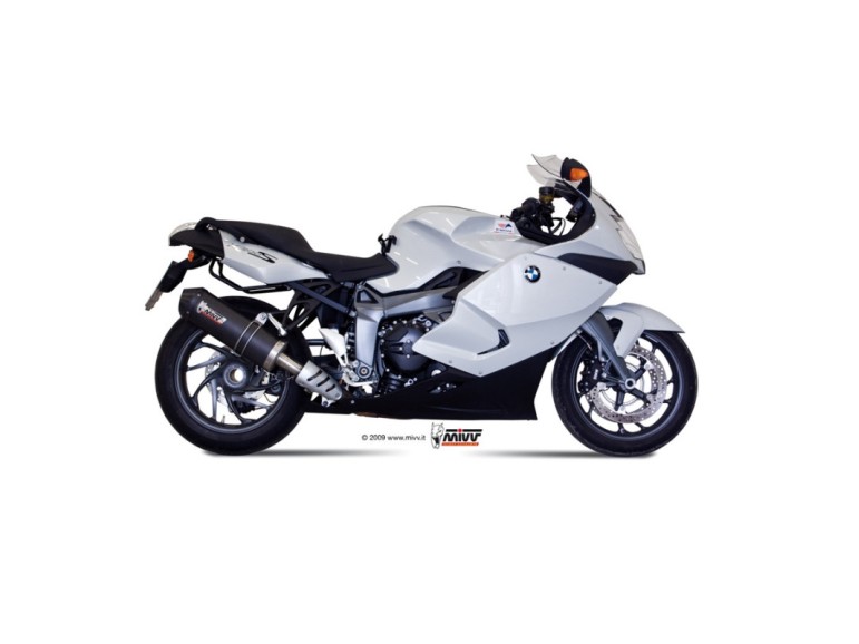 Mivv Slip-On Oval carbono con tapa carbono BMW K 1300 R / S 2009-16