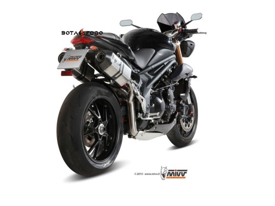 Silenciador Speed edge St. Steel con tapa carbono Mivv AT.012.LRX