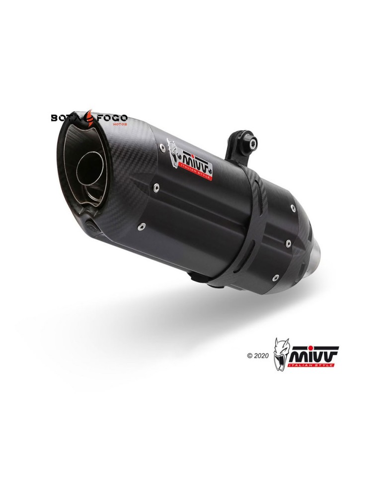 Silenciador Suono black con tapa carbono Mivv A.007.L9