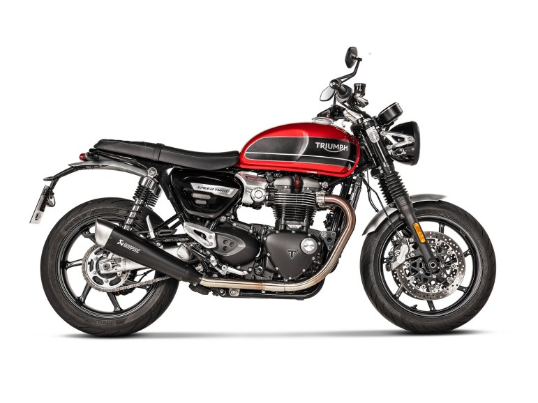 Akrapovic BLACK EDITION silenciosos Slip-on. Homologado Triumph Thruxton 1200 2016-20