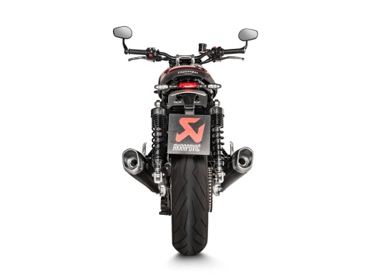 Akrapovic BLACK EDITION silenciosos Slip-on. Homologado Triumph Thruxton 1200 2016-20